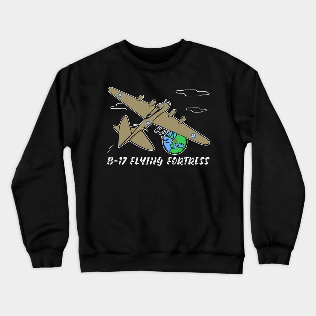 B-17 Flying Fortress WW2 Bomber Plane Crewneck Sweatshirt by Battlefields